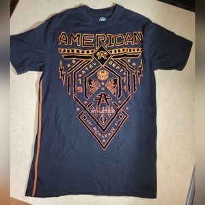 American Fighter Men's medium T-Shirt-black/orange